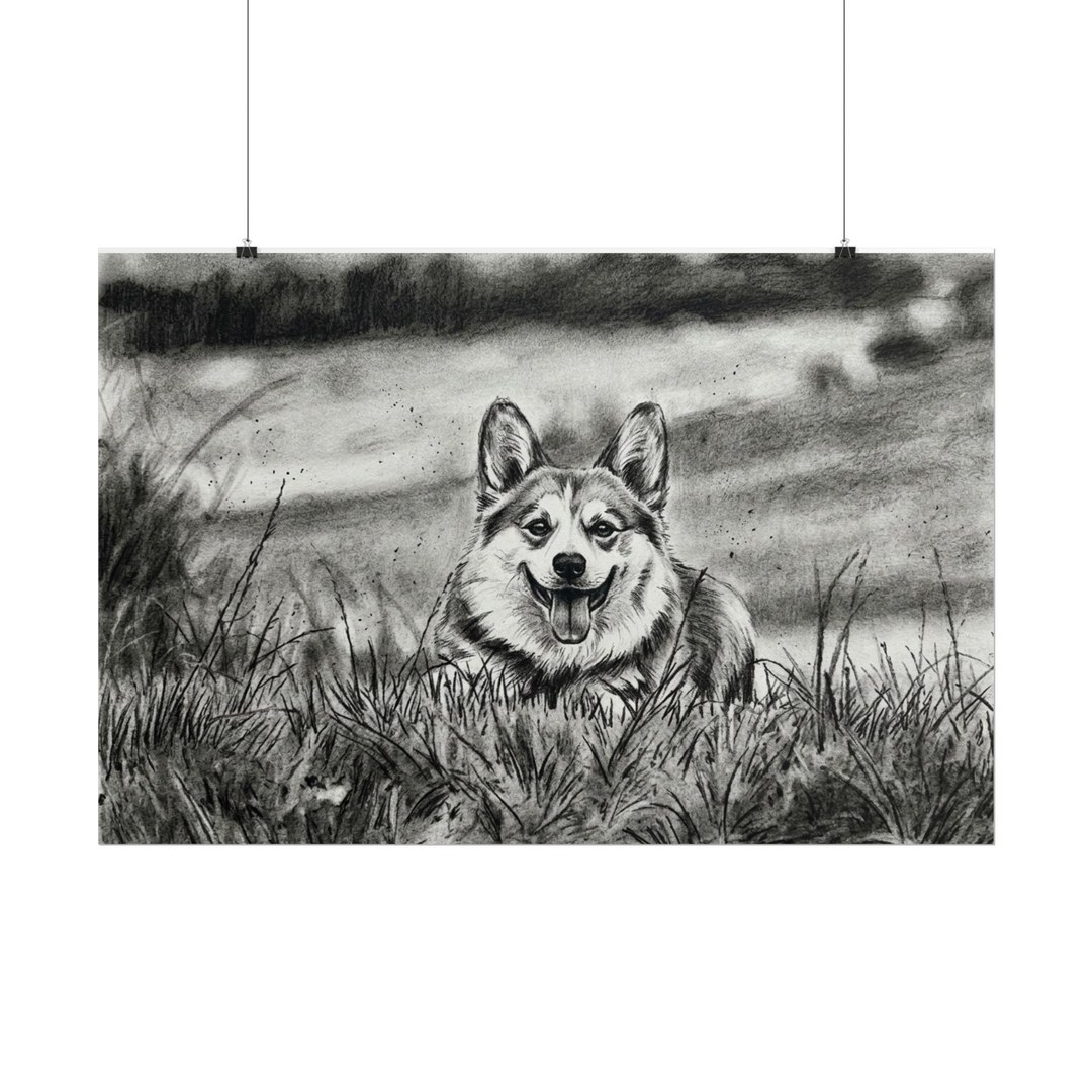 Custom Charcoal Pet Portrait