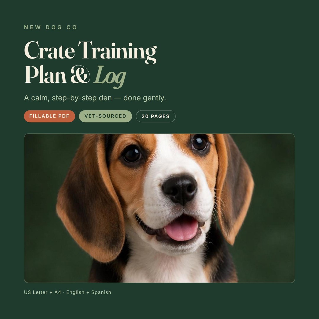 Puppy Crate Training Plan & Log
