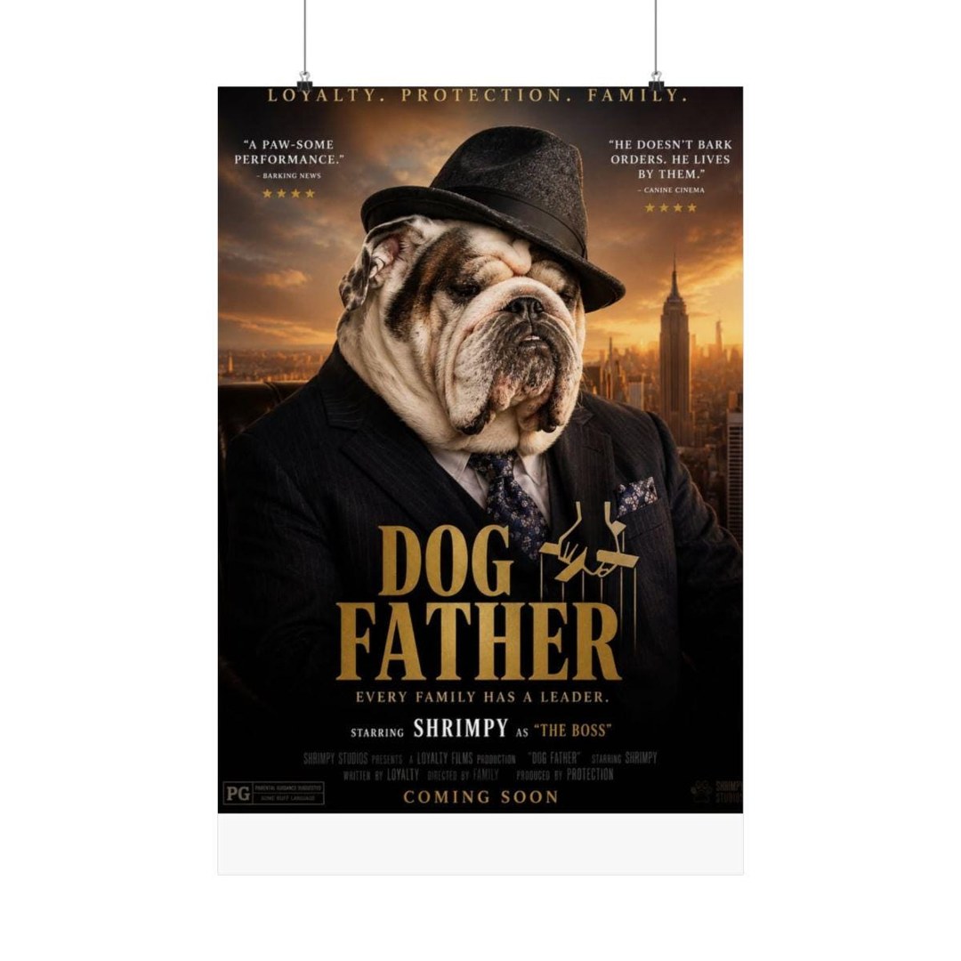 Custom Dog "Mafia" Poster