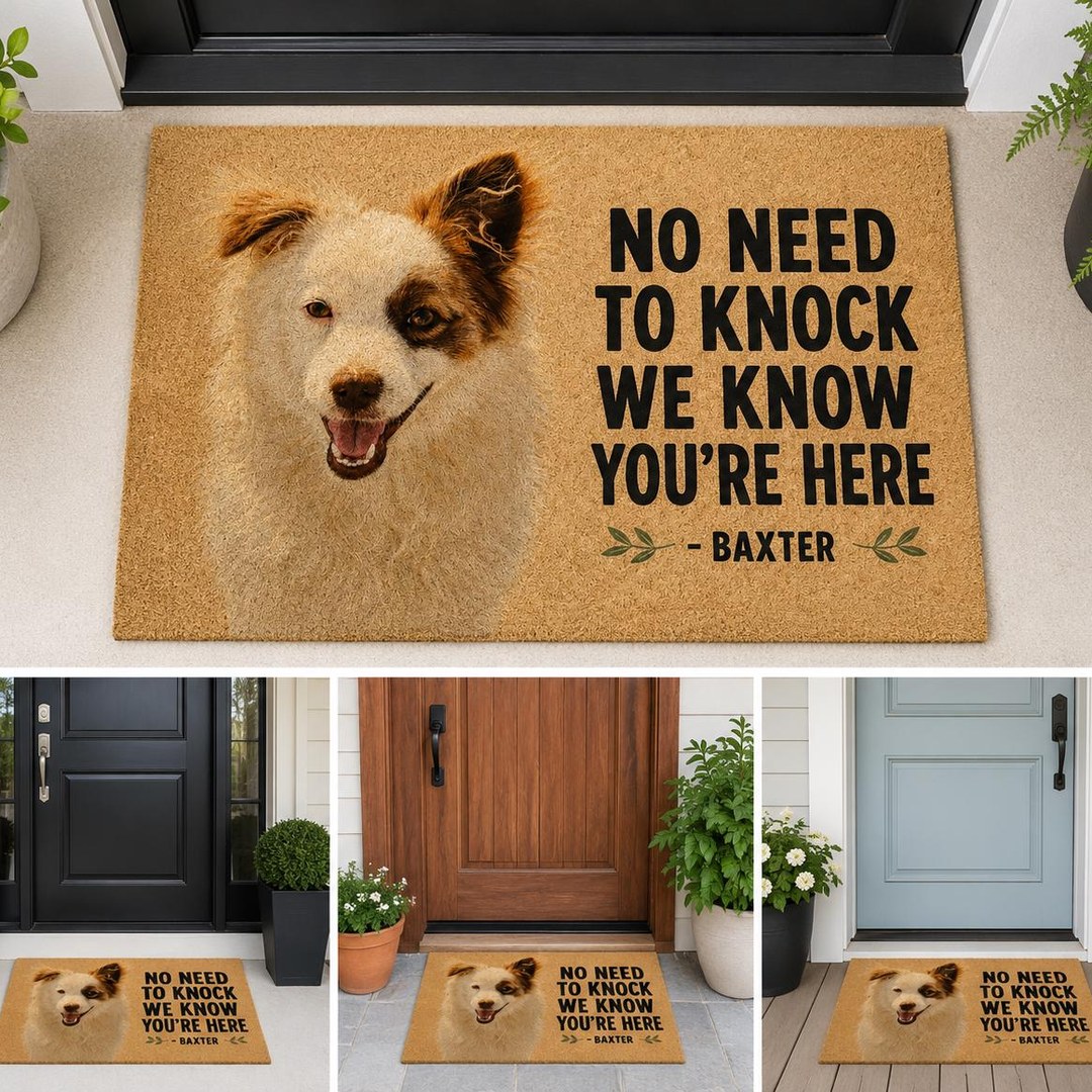 Custom Dog Photo Doormat