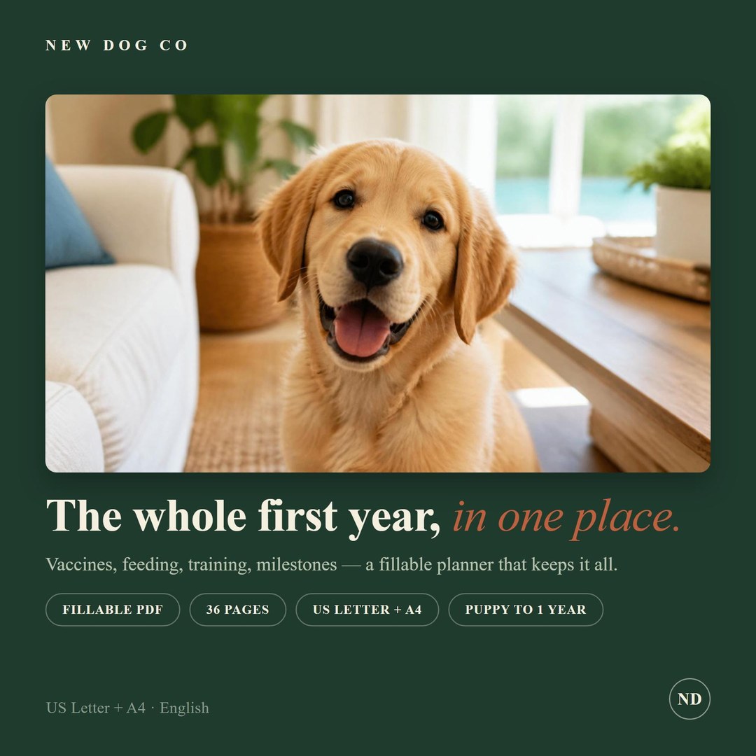 New Puppy Planner