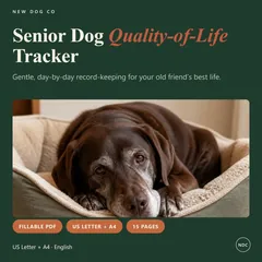 Registro de calidad de vida del perro mayor